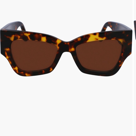 Victoria Beckham Accessories - Victoria Beckham Tortoise 52 mm V Plaque Butterfly Sunglasses